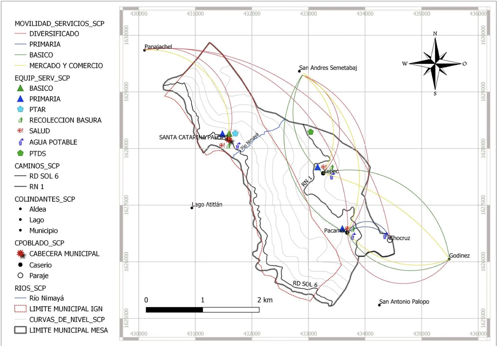 Mapa Pacamán, Santa Catarina Palopó